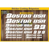 Boston USA cutting sticker Boston USA bicycle sticker