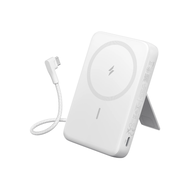 Anker แบตสํารองไร้สาย 10000mAh Zolo Magnetic Power Bank พร้อมสาย Type C (สีขาว) รุ่น A1685