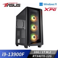 華碩平台[威能罡氣]i9二十四核Win11電腦(i9-13900F/16G/RTX 4070/1TB_M2) 威能罡氣