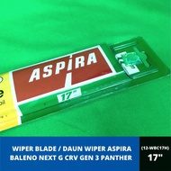 WIPER BLADE / WIPER LEAF ASPIRA BALENO NEXT G CRV GEN 3 PANTHER SIZE 17 INCH (12-WBC17H)