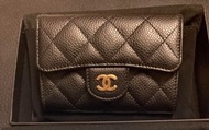 Chanel CC classic flap Card Holder 香奈兒荔枝牛皮卡包