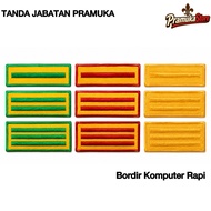 Position Sign Siaga Penggalang Penegak Tanjab Pinru Penggalang Smp Embroidery Sharp Color
