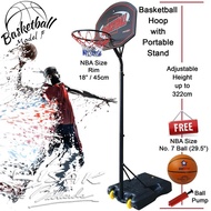 premium Portable Basketball Hoop F - Rim Bola Basket Ring Outdoor