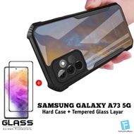 SAMSUNG A73 5G Hard Case TransparentFusion FREE Screen Guard Protector Handphone