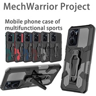 Casing For Vivo Y16 Case Vivo Y02S Case Vivo Y17 Case Vivo Y12 Y15 Case Vivo Y11 Case Vivo Y15S Y01 Y15A Case Vivo Y19 Case Vivo V21 V21E Case Vivo Y73 Y71T U3 Case Cool shockproof Mecha Warrior Back Clip Stand Phone Cover Cassing Cases Case JZS