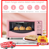 Oven Listrik Touchscreen Low Watt Kapasitas 12 Liter Murah Alat Pemanas Makanan Serbaguna Layar Sentuh Digital Api Merata Atas Bawah Hemat Daya