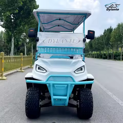 China Made Top Adult Golf Cart 6 Seater 25 MPH Speed ​​Electric Vehicle Club 350CC Gas Powered Sight