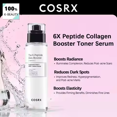 COSRX The 6 Peptide Collagen Booster Toner Serum 150ml, Fast Absorption, Soft Skin Touch, Korean Cos