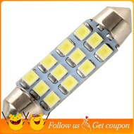42mm 12 SMD 3528 LED White Car Interior c5w Dome Festoon Bulb Light Lamp DC 12V