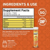 (For BONUS SAMPLE ONLY) Vita C+ Immunity Extreme Effervescent with Zinc + Vitamin B6 & D3, Quad Acti
