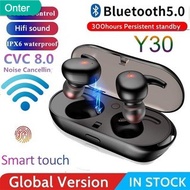 🍃Ready Stock🍃TWS Bluetooth Earphone Stereo Wireless Earbuds Mini Headset Touch Control Waterproof With Microphone