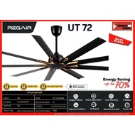 REGAIR CEILING FAN 16 SPEED (8F+ 8R) 72'' 9 BLADE- MATTE BLACK