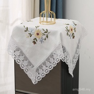 Water Dispenser Anti-dust Cloth Water Purifier Square Cover Cloth with Towel Tea Tray White Fabric L