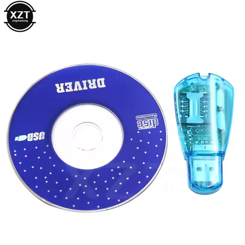 Blue USB jack SIM Card Reader USB Sim Card Reader/Writer/Copy/Cloner/Backup Kit SIM Card Reader GSM 