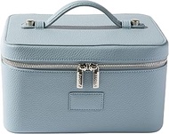 ETOILE - Vanity Case - Stylish Travel Makeup Bag Organizer with Dividers, Robin Blue, Zippered Vanit