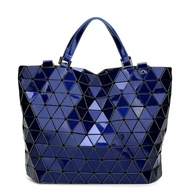 Glossy Blue Issey Miyake BAOBAO 2-way Bucket Bag/Sling Bag/Shoulder Bag/Tote Bag