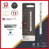 Parker Refill 5th Mode Blue - Fine/Medium (F/M) (Quinkflow) / Fibre Tip Pen Refill 1pc Blue (ORIGINAL)