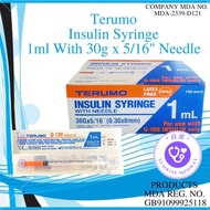 Terumo Insulin Syringe, 1ml With 30g x 5/16" Needle