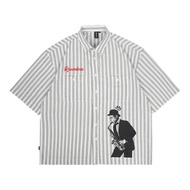 KEMEJA [7.7] Rown Division Short Shirt || Draven White Short Shirt