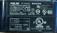 二手ASUS 華碩.原廠33W 變壓器AD890326(量有電壓輸出當銷帳零件品