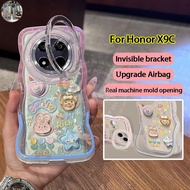 NC Honor X9C X9D 5G Casing Cute Frog Rabbit Cartoon Cinnamoroll Melody Duffy Bear Clear Shockproof C