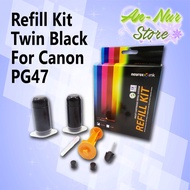 Neurox Ink Refill Kit 30ML (Black) Canon PG-47 for Canon PIXMA E410, E400, E460, E470, E480, E4270, 