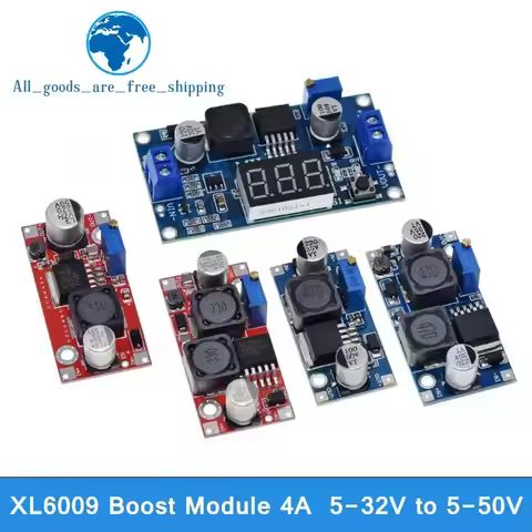 TZT 1/3pcs Boost Buck DC-DC Adjustable Step Up Converter XL6009 Power Supply Module 20W 5-32V to 1.2