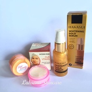 Paket - Serum Hanasui Anti gold Original BPOM Dan Cream Susun Fair&amp;Lovely Siang Dan Malam