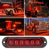 FOREVERGO 6 LEDs Truck Len Side Marker Lights 12-24V Waterproof Car Trailer Lorry Truck Van Bus Safe