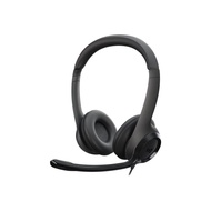 Logitech H390 USB Corded Computer Stereo Wired Headset Noise Cancelling Mic Headphone (981-000014)