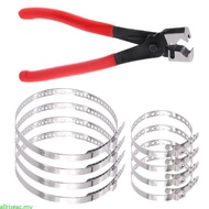 allri 9Pcs Automotive Clamp Pliers Set CV Boot Clamp Pliers 35mm Jaw Opening And 8pcs Replacement Cr