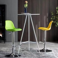 Light Luxury High Feet Bar Chair Chair High Stool Backrest Lift Nordic Bar Chair Household Bar Chair