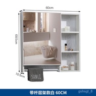 XYAlumimum Bathroom Mirror Cabinet Separate Waterproof Wall-Mounted Toilet Hand Washing Toilet Mirror Box Storage Rack C
