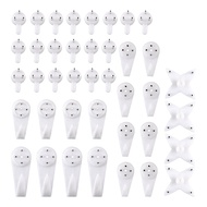 40Pcs Invisible Nail Screws Wall Hooks Picture Hangers Traceless Photo Hook Multi Function Picture P