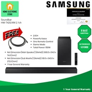 Samsung HW-T420 2.1ch 150W Soundbar w Wired Powerful Subwoofer Bluetooth Connection Replace HW-K350 