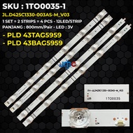 Backlight TV POLYTRON 43 Inch PLD-43TAG5959 PLD-43BAG5959 JL.D425C1330-003AS-M-V03