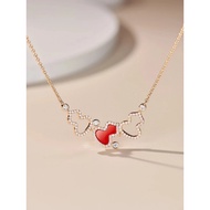 Fu Lu Exclusively Blessed Global Necklace kitty Good Luck Continuous Luxury Three-Ring Fu Lu meaning