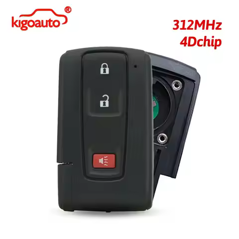 kigoauto Smart Key 3 Button 312MHz 4D Chip for Toyota Prius 2004-2009 FCC MOZB21TG / MOZB31EG PN 890
