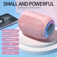 A66 Pink Bluetooth speaker Outdoor portable Small home stereo with large volume Card play speaker