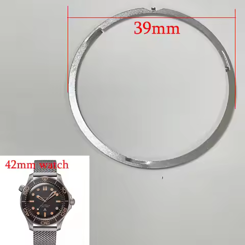 MOD Stainless Steel Bezel Click Spring Ring Fit For OMG Seamaster 007 42MM Mechanical Watch