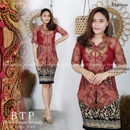 SETELAN ATASAN KEBAYA PAYET MELATI ROK PLISKET MODERN MODEL TERBARU BAJU TRADISIONAL MEWAH MURAH PAL