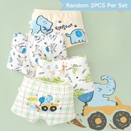 New Boxer Brief Set for Kids Boys Breathable Cotton 2PCS Underwear Brief Short for Kids Boys 3-10Y