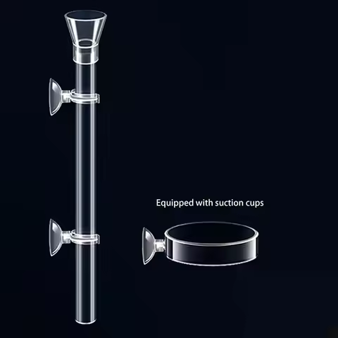 Acrylic Aquarium Feeder Tube Dish Transparent Fish Tank Shrimp Snail Shrimp Food Feeder Bowl Feeding