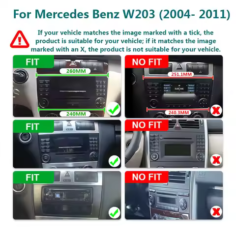 8" car stereo carplay for Mercedes Benz C-Class W203 G-Class W463 CLK-Class W209 A-Class W169 2004-2