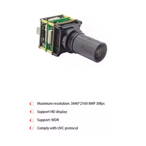 4K 8MP HD Starlight IMX585 USB 3.0 Camera Module with Type-c HD Interface 0.0001LUX Illuminance UVC-
