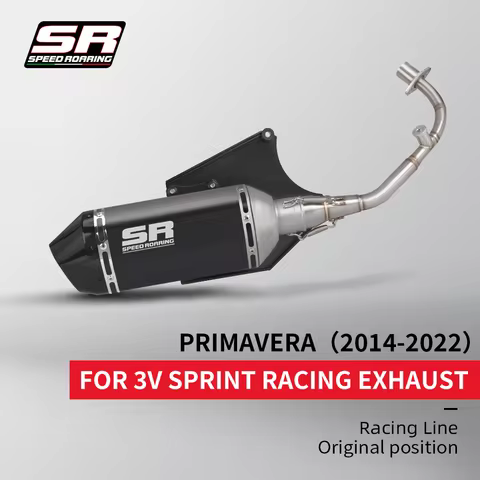 Complete motorcycle exhaust pipe, High quality exhaust upgrade kit for Primavera 125, 150, Sprint LX