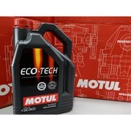 (READY STOCK )MOTUL ECO TECH FULLY SYNTHETIC 0W20 100% ORIGINAL