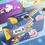 20Pcs Cartoon Scratch Cards DIY Lucky Student Reward Self-made Handwritten Lottery Sticker Kids Toys