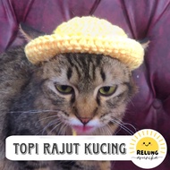 BASIC BUCKET HAT FOR CATS CUTE KNITTED CAT HAT CUTE CAT HAT