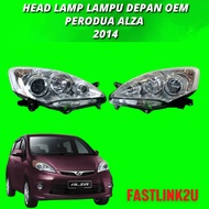 Fastlink Perodua Alza Head Lamp Lampu Kereta Headlamp Front Lamp Lights 2014 Lampu Depan Besar 100% New High Quality